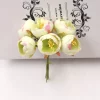 6Pcs Tea Rose Bud Artificial Flowers 3