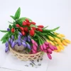 21-Head Tulip Bouquet – Artificial Lavender Tulips 4