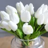 10/30PCS Real Touch Tulip Artificial Flowers Wedding Bride Bouquet Home Decor 3