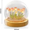 Artificial Tulip Flower LED Night Light – Handmade Bedside Lamp for Home & Gifts 6