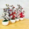 Artificial Plants Bonsai Fake Flowers Small Tree 3