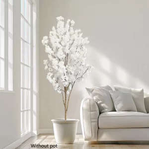 100-220cm Artificial White Cherry Tree Plant 1