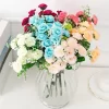 15 Heads Silk Rose Artificial Bouquet for Wedding 3