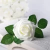 30/5PCS Artificial Foam Rose Flowers with Stems for DIY Wedding Bouquets & Party Decor 5