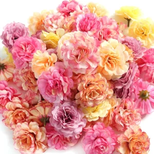 10/20PCS Mini Rose Heads for Wedding DIY Garland & Home Decor 1