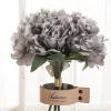 5PCS Big Hydrangea Peony Artificial Flowers 6