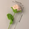 Hand-Knitted Crochet Rose - Artificial Wedding Bouquet & Valentine’s Gift 6