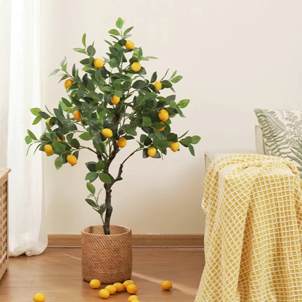 120/150cm Artificial Lemon Tree with Fruits 1