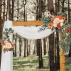 2Pcs Wedding Arch Flowers – Silk Peony Garland for Ceremony 6