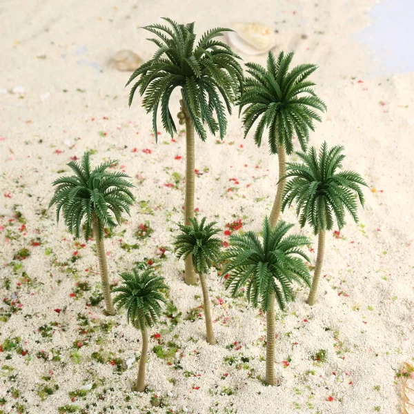 15Pcs 7-16cm Mini Palm Trees for Diorama 1