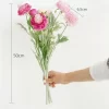 3 Heads Elegant Silk Peony Artificial Bouquet for Wedding Party Home Decor 3