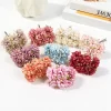 6PCS Mini Carnation Artificial Silk Flowers for Wedding Wreath Scrapbooking DIY 3