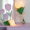 5/10PCS LED Tulip Night Light Bouquet Artificial Flowers for Wedding Home Decor 5