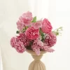 High-Quality Silk Peony Artificial Flowers Roses for Wedding Party Table Decor 4