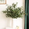 Artificial Olive Green Leaves Tree Branch 2