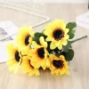 7 Heads Artificial Sunflower Bouquet 5