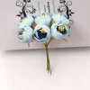 6Pcs Tea Rose Bud Artificial Flowers 2