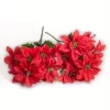 2 Bundles Poinsettia – Christmas Faux Flowers for Decor 5