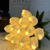 5/10PCS LED Tulip Night Light Bouquet Artificial Flowers for Wedding Home Decor 4