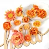 Autumn Orange Silk Artificial Flowers for Home, Garden & Wedding Decor 5