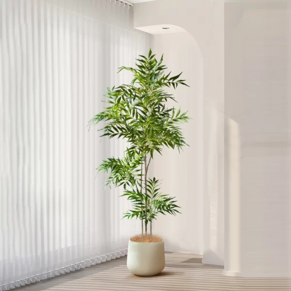 Large Artificial Palm Tree with Nandina Leaves 1