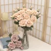 Vintage Large Silk Roses with Big White Blooms for Wedding & Home Decor 2