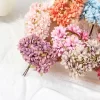 6PCS Mini Carnation Artificial Silk Flowers for Wedding Wreath Scrapbooking DIY 4