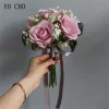 Artificial Roses & Baby’s Breath Bouquet for Wedding & Table Decoration 2