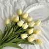 Real Touch Tulip Imitation Flower Bouquet for Bedroom Wedding Floral Decor 4