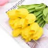 5Pcs Real Touch Tulip Bouquet for Bride, Wedding & Home Decor 3