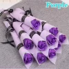 10Pcs Soap Rose Bouquet - Artificial Wedding & Home Decoration 3