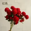 3-Head Peony Bouquet - Artificial Roses for Wedding & Home Decoration 3