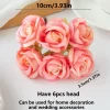 6PCS Silk Rose Artificial Flowers 5