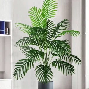 Artificial Palm Tree with Monstera Leaves 1