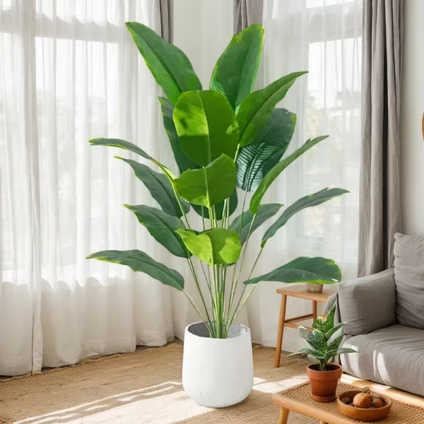 Large Artificial Palm Tree Fake Banana Plants Leaves 1