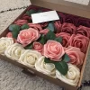 10/20/30PCS 8CM PE Foam Roses for Wedding Party DIY Floral Craft Decor 4