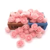 100Pcs 3.5cm Mini PE Foam Rose Heads for DIY Wreath & Wedding Decor 2