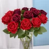 51cm Red Silk Rose Bouquet - Fake Flowers for Wedding, Home & Valentine’s Gift 3