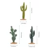 3pcs Artificial Cactus Set 6