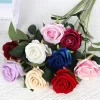 51cm Red Silk Rose Bouquet - Fake Flowers for Wedding, Home & Valentine’s Gift 2