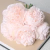 5 Big Heads Pink Peony Rose Artificial Flowers Bouquet for Wedding Bride Decor 4