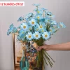 5-Head Daisy Bouquet - 52cm Silk Artificial Flowers for Home & Wedding 2