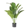 Large Artificial Palm Tree with Monstera Leaves 2