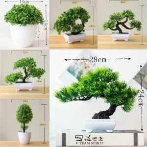 Artificial Bonsai with Grass & Flowers for Parties 1