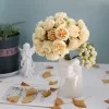 27 Heads Tea Rose Artificial Bouquet Wedding Home Decor Silk Hydrangea 3