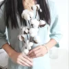 Naturally Dried Cotton Branch for Wedding, Garden & Party Decorations 3