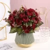 Mini Peony Artificial Flower Bouquet – Elegant Centerpiece for Wedding & Table Display 4