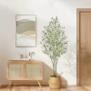 5FT Artificial Olive Tree with Lifelike Fruits 6