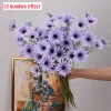 5-Head Daisy Bouquet - 52cm Silk Artificial Flowers for Home & Wedding 3