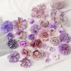 Purple Flower Heads - Artificial DIY Wedding, Birthday & Garland Decor 6